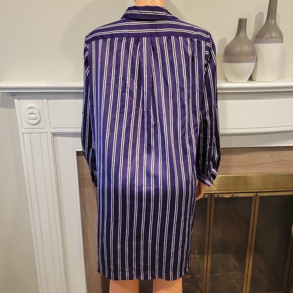 Lauren Ralph Lauren satin long sleeve Rool Tab. - Picture 5 of 8